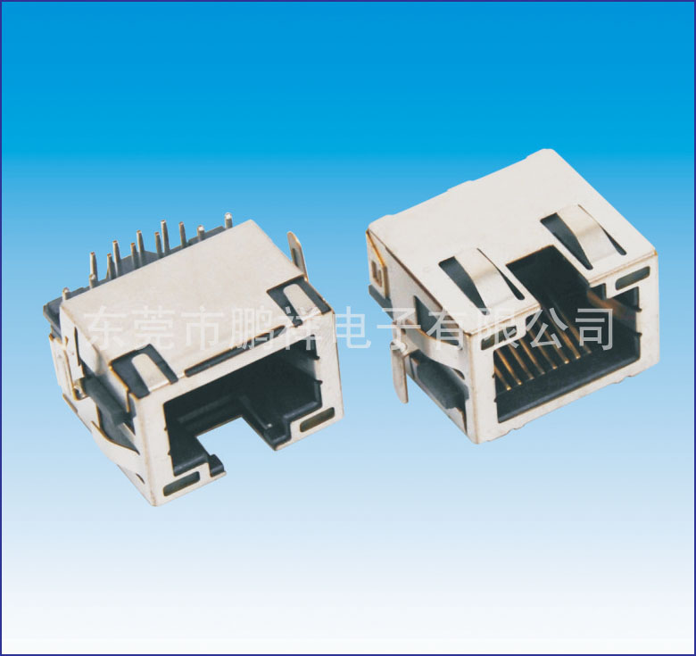 RJ45系列，沉板式RJ45 帶燈