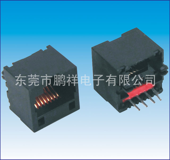 RJ45系列，180度 全塑 扁針