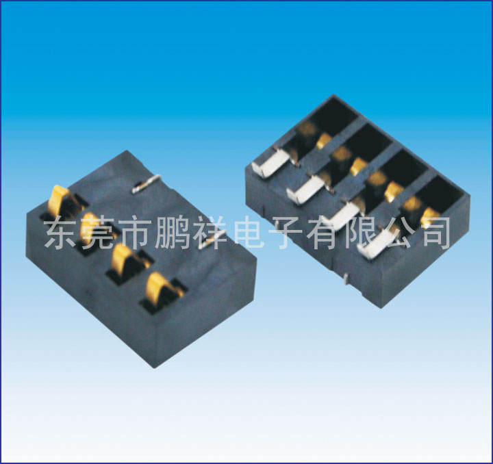 CP75系列，2.5mm彈片電池連接器